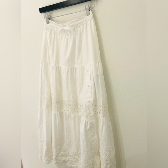 NWT Coach Broderie Anglaise Long Skirt In Organic Cotton - Picture 10 of 10